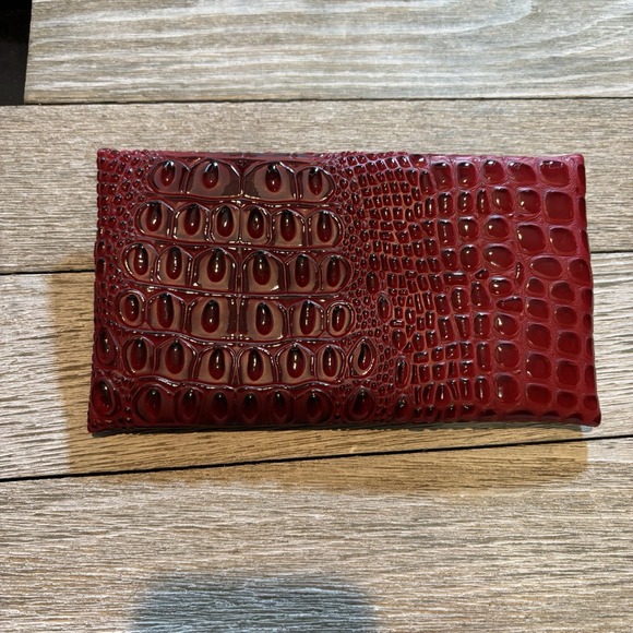 Makeup Junkie Bags Bubble Gator Rouge Mini 4"x7"‎ NWT Handmade In Texas - Picture 2 of 5